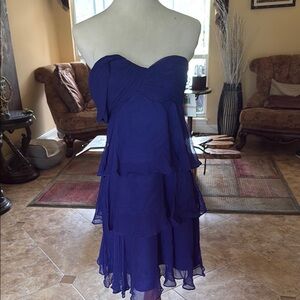 Donna Morgan Strapless Purple Dress